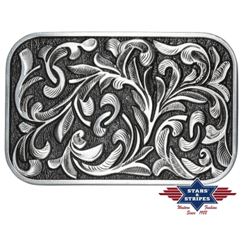 Belt Buckle - Square Leaves